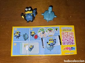 Figuras de goma Kinder: Figura kinder VT421 + bpz minion nave colgante minions muñeco dibujos animados